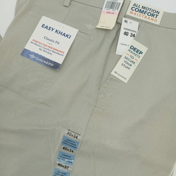 Dockers Other - Dockers Flat Front Classic Fit Khaki